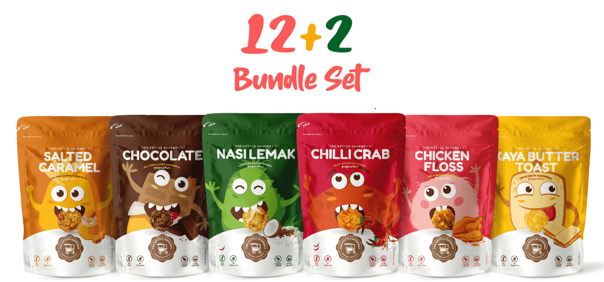 The Kettle Gourmet "12 + 2" Popcorn Bundle