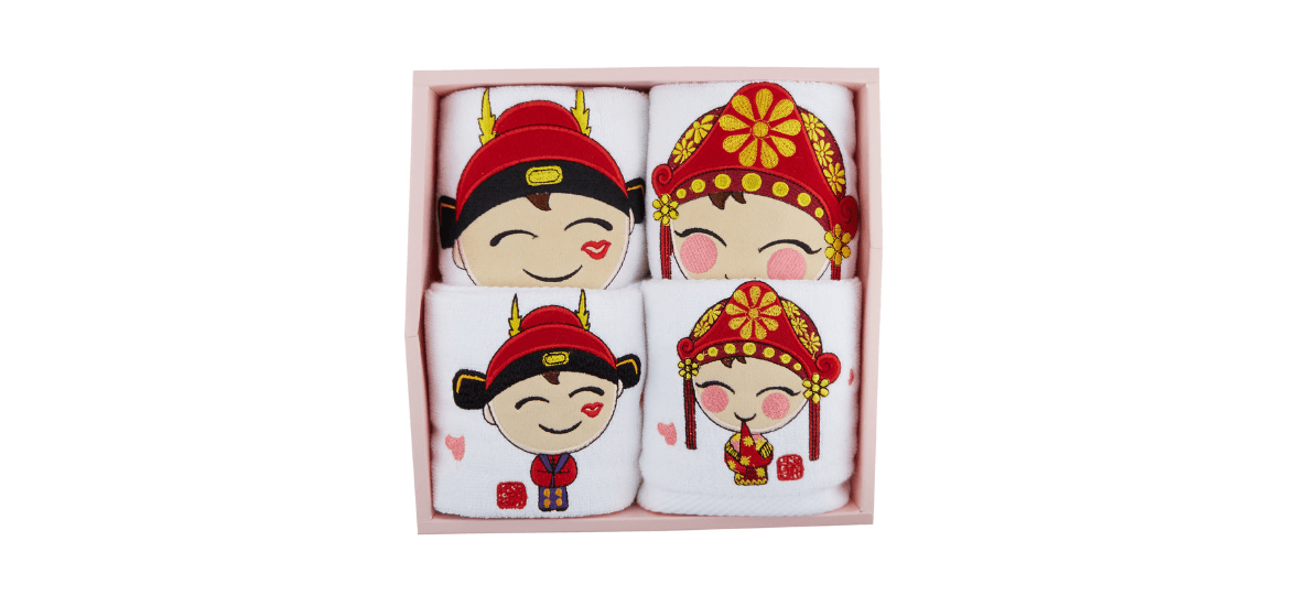 Couple Printed Bath Towel Sets