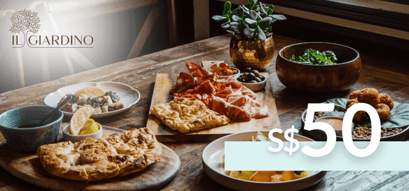 S$50 Il Giardino at The Garage Gift Card
