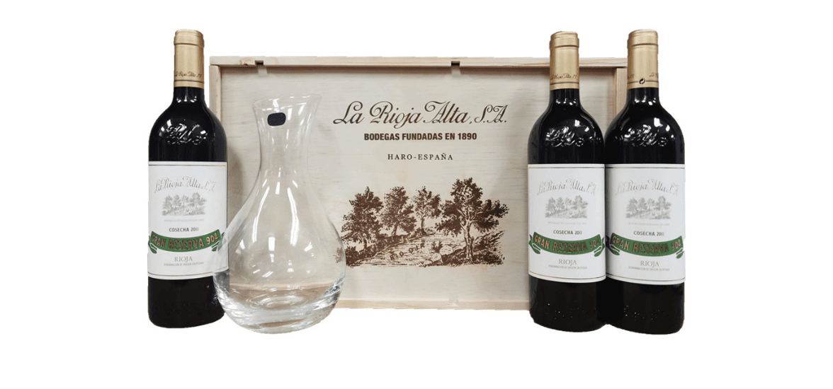 La Rioja Alta Gran Reserva 904 2015 With Decanter Set