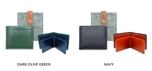 Anti-Theft Bifold Leather Wallet