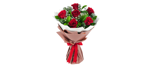 Bunch of Beautiful 6 Red Rose