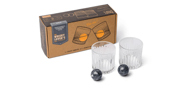 Cocktail Tumbler & Whiskey Stones Set
