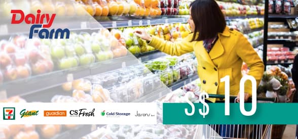 S$10 Dairy Farm Group Gift Voucher