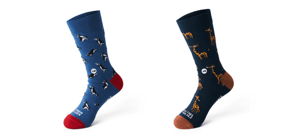 Talking Toes Empathy Crew Socks Bundle (2 Pairs)