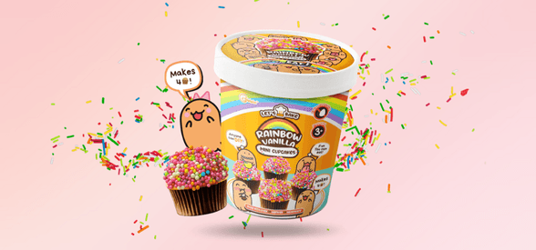 Rainbow Vanilla Mini Cupcakes Baking Kit