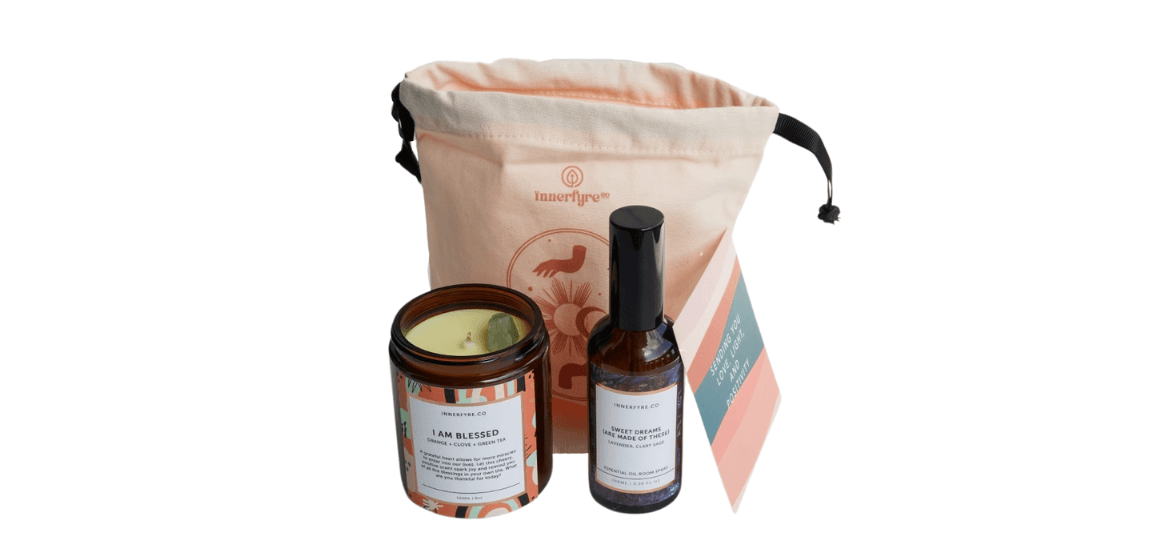 Inhale/Exhale Bundle with Affirmation Candle