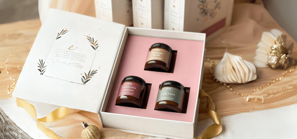 Festive Candle Gift Box