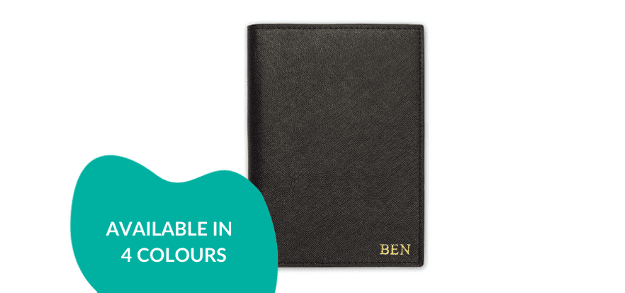 Personalised Saffiano Passport Cover