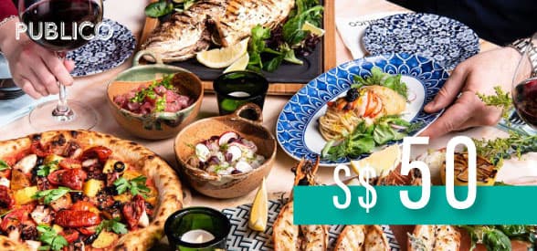 S$50 Publico Ristorante Gift Card