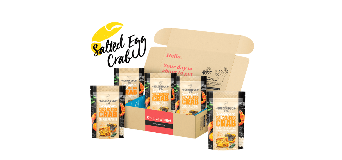 Snackbox Medley Salted Egg Crab Seaweed Tempura