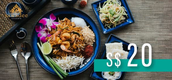 S$20 Sawadee Thai Cuisine Gift Card