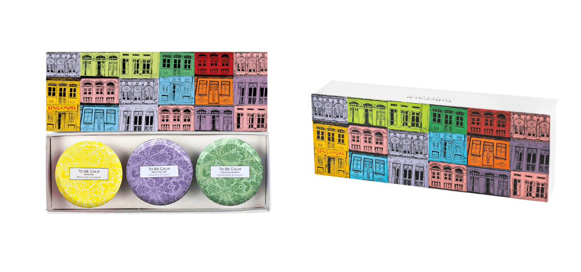 Singapore Shoppe Houses - Mini Candle Trio