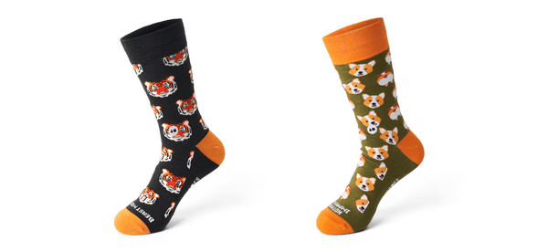 Talking Toes Courage Crew Socks Bundle (2 Pairs)