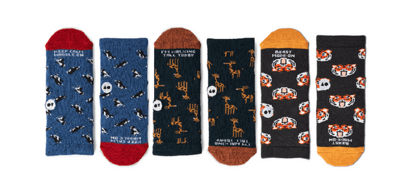 Talking Toes Kids Animal Socks Bundle (3 Pairs)