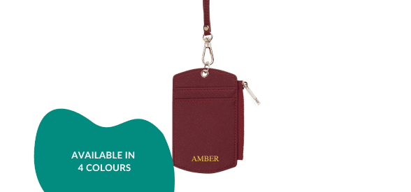 Personalised Cardholder & Lanyard with Zip