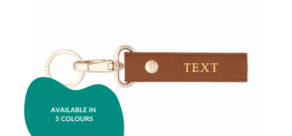 Personalised Saffiano Keychain