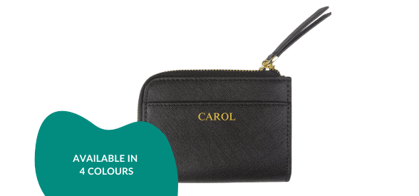 Personalised Saffiano Zip Wallet