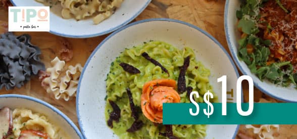 S$10 Tipo Pasta Bar Gift Card