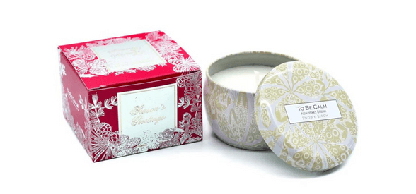 Season's Greetings Mini Candle Gift Box