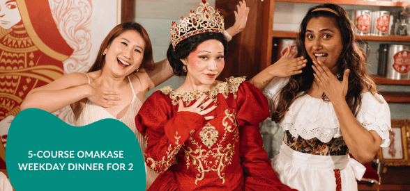 120-minute 5-Course Immersive Omakase Weekday Dinner for 2