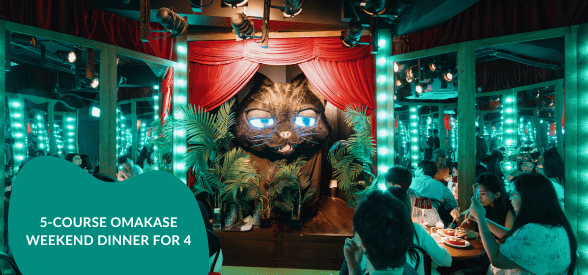 120-minute 5-Course Immersive Omakase Weekend Dinner for 4