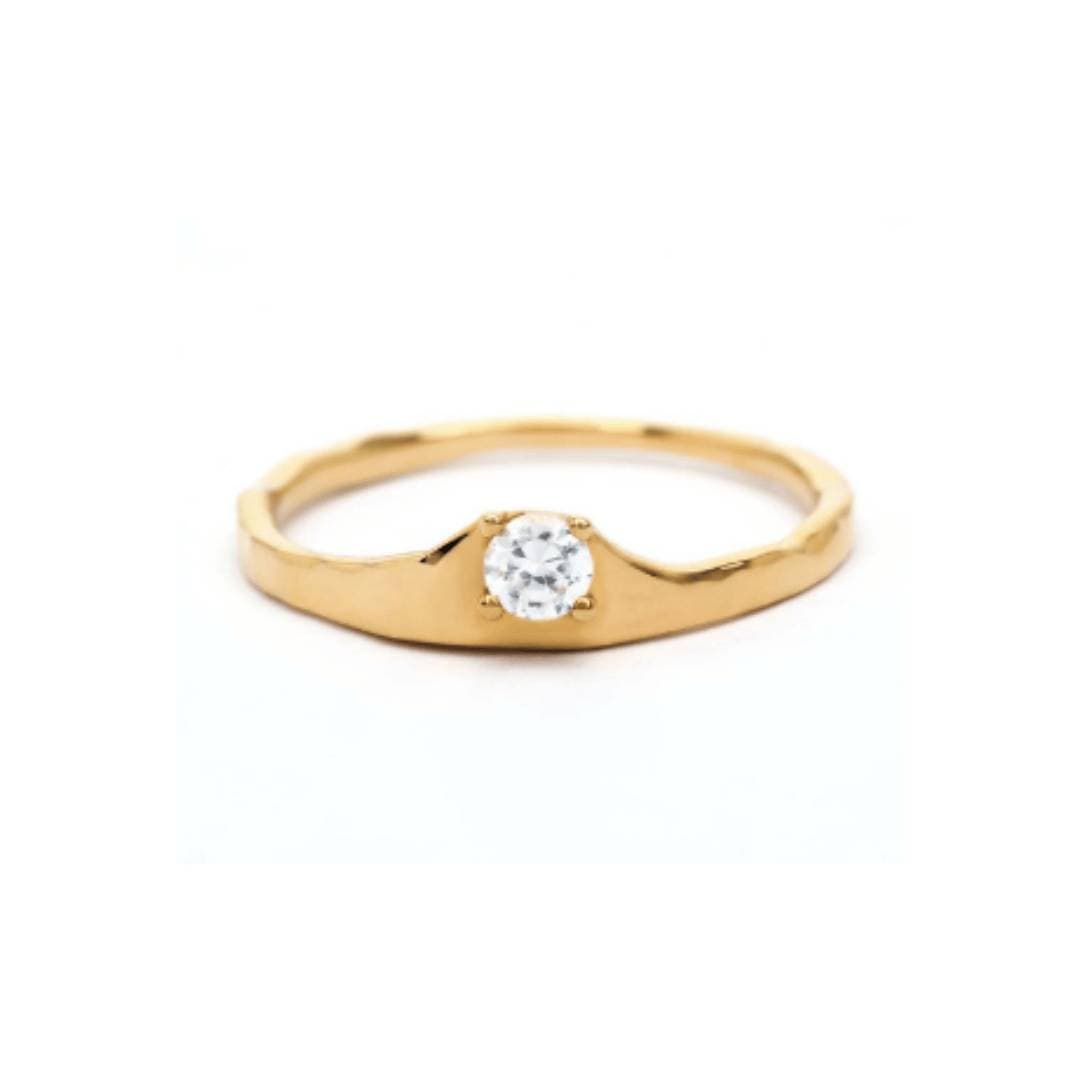 Off-Center Diamond "Ienisseï" Ring