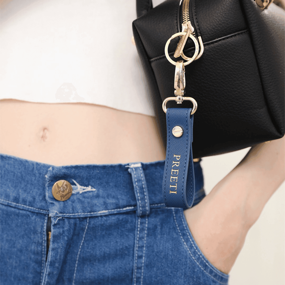 Personalised Saffiano Keychain