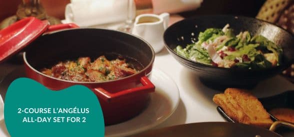 2-Course L’Angélus All-Day Set for 2
