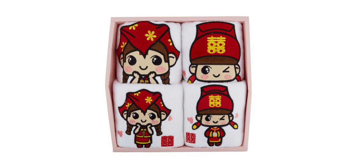 Traditional Couple Bath Towel Sets