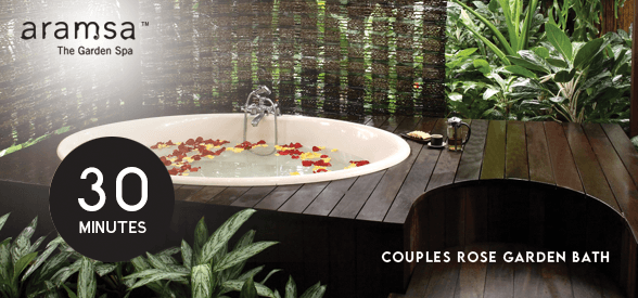 30-minute Couples Rose Garden Bath