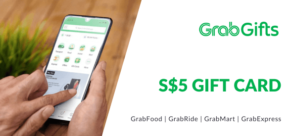 S$5 Grab Gift Card