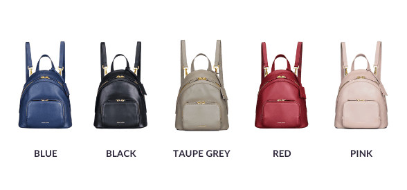 Three Musketeers Athos Small Crossbody Sling Backpack Detachable Pouch (Leather)