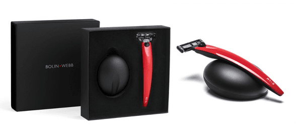 R1-S Monza Red Gillette Mach 3 with Black Stand