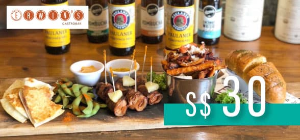 S$30 Erwin's Gastrobar Gift Card