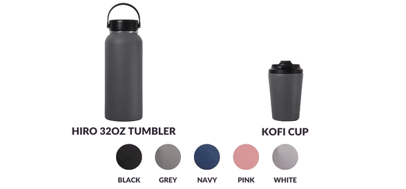 Hydrate Bundle Set: Hiro 32oz Tumbler + Kofi Cup