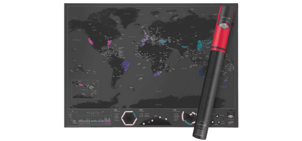 Luckies Scratch Map ® Capital Edition