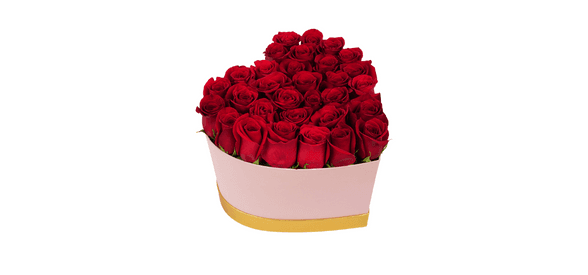 Roses In Premium Heart Shape Box