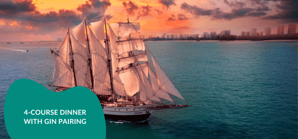 4-Course Sunset Dinner Cruise with Gin Pairing (Adult Ticket)