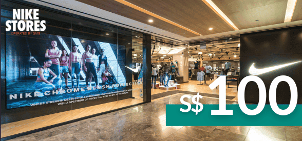 S$100 Nike Stores Singapore Gift Card