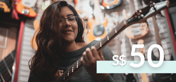 S$50 Groove Music School Gift Card