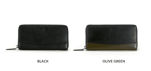 Three Musketeers Sabine Two Tone Zip Long Wallet