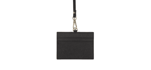 Saffiano Horizontal ID Cardholder & Lanyard