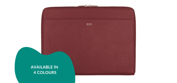 Personalised 16-Inch Saffiano Laptop Sleeve