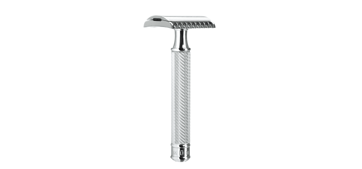 MÜHLE TRADITIONAL Safety Razor, Open Comb System, Chrome-plated Metal