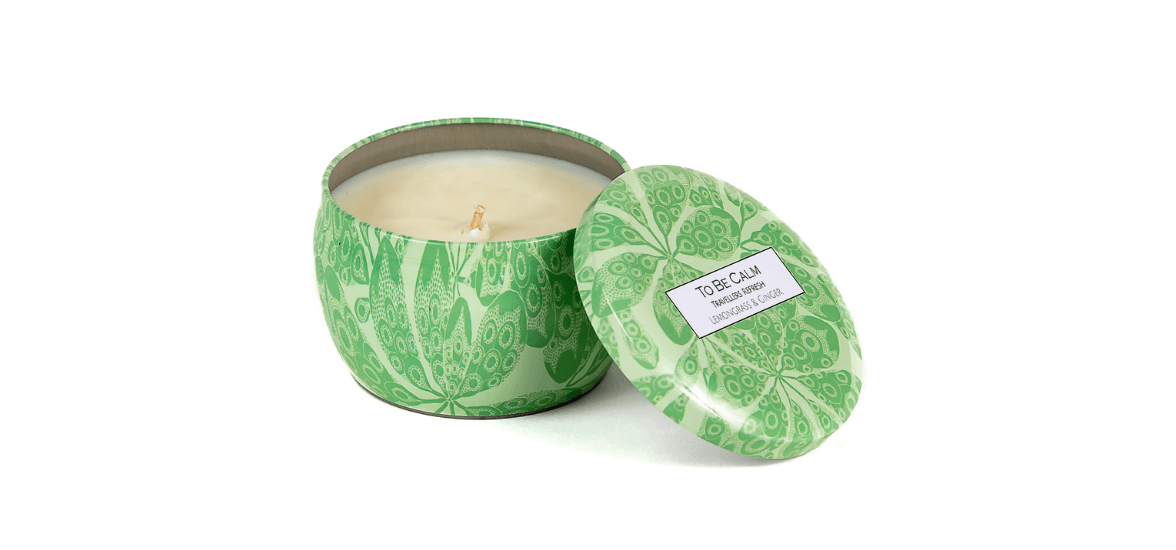 Traveller's Refresh - Lemongrass & Ginger - Mini Soy Candle
