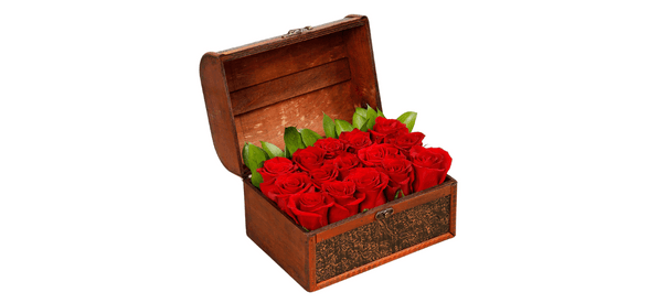Treasured Red Roses Box for Valentine's