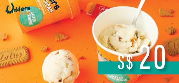 S$20 Udders Gift Card (Not Available at Udders Beach Road)