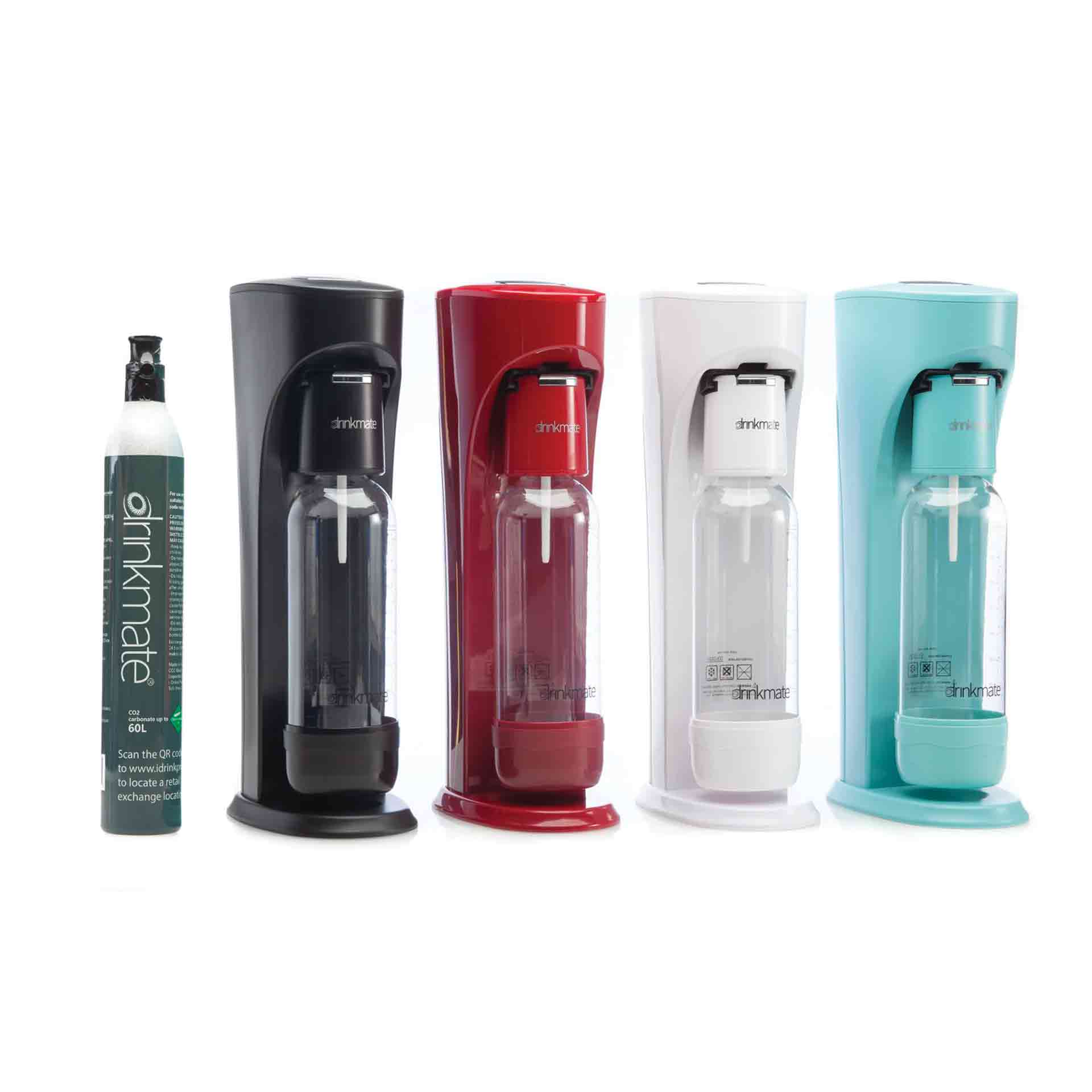 DrinkMate - Countertop Sparkling Water & Soda Maker with CO2 Cylinder