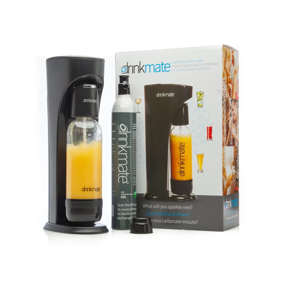 DrinkMate - Countertop Sparkling Water & Soda Maker with CO2 Cylinder